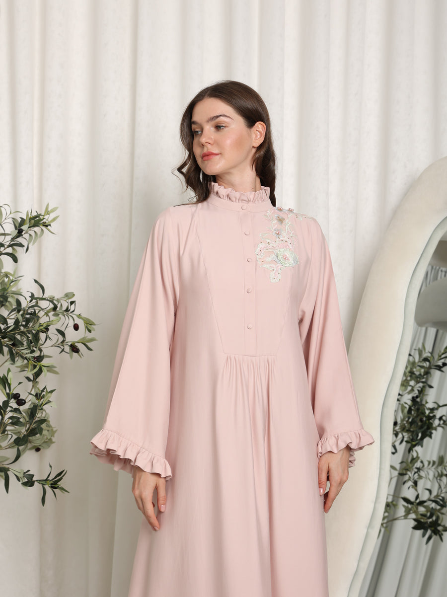 Pink  Dress - Winter Collection